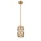 Z-Lite Dealey 1 Light Mini Pendant, Heirloom Brass & Clear 6010MP-HB - alternate 4